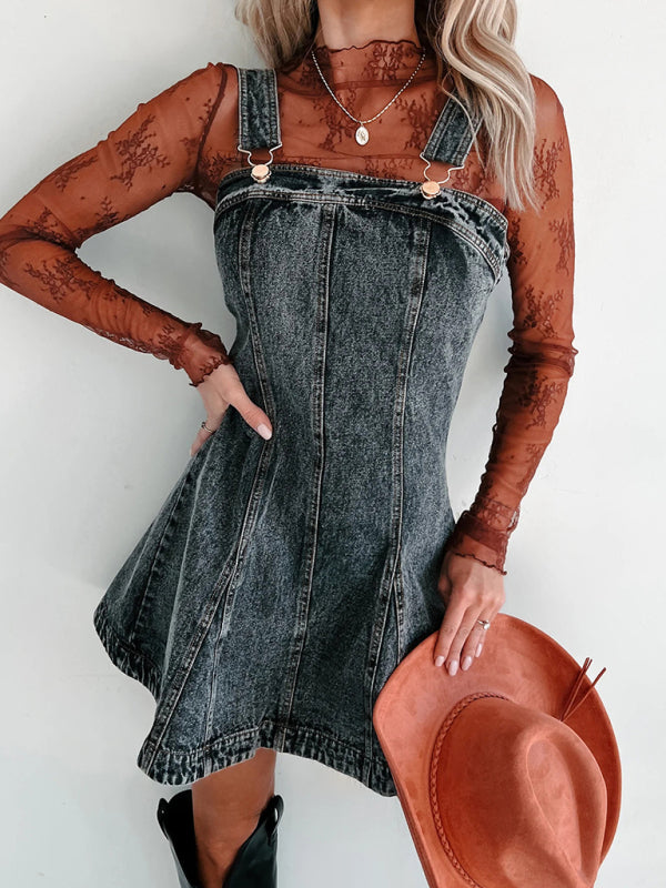 Trendy Denim Camisole Dress – Chic Streetwear for Every Season