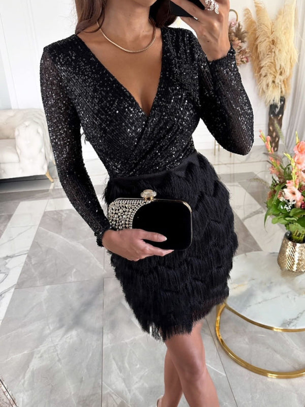 Sparkle All Night Sequin Party Dress Multicolor – Chic & stylish