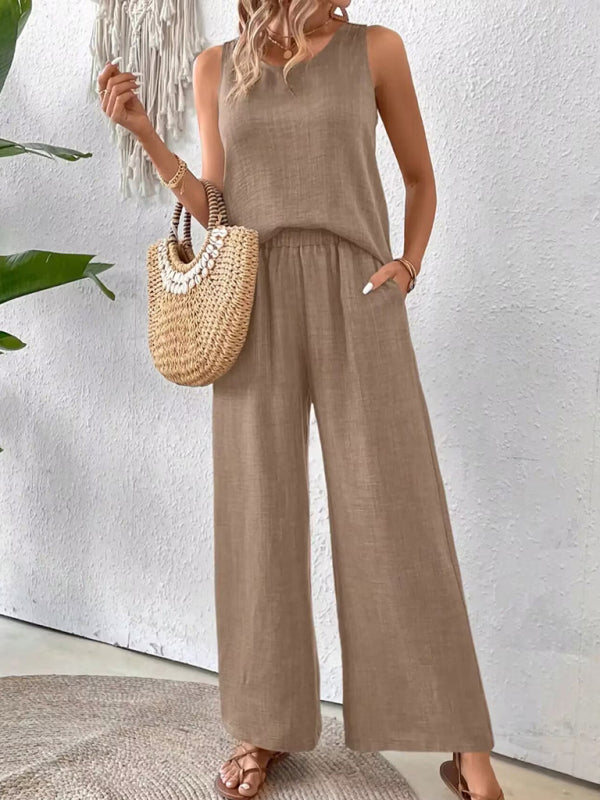 Chic Hollow Lace Two-Piece Set – Stylish & Comfy Outfit for Any Season