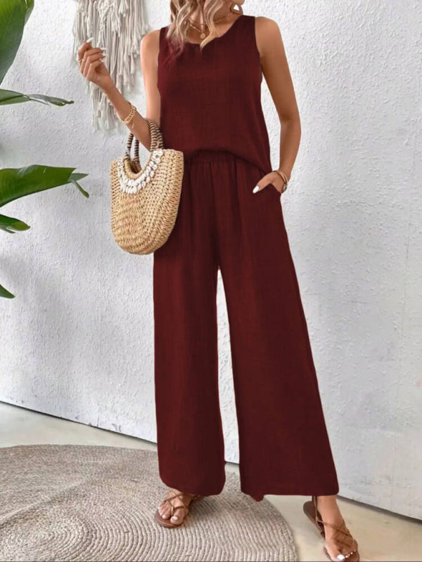 Chic Hollow Lace Two-Piece Set – Stylish & Comfy Outfit for Any Season