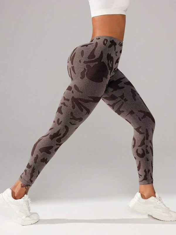 🔥 V-Waist Camo Seamless Leggings Snatch & Sculpt – High-Waisted, Squat-Proof Yoga Pants ✨