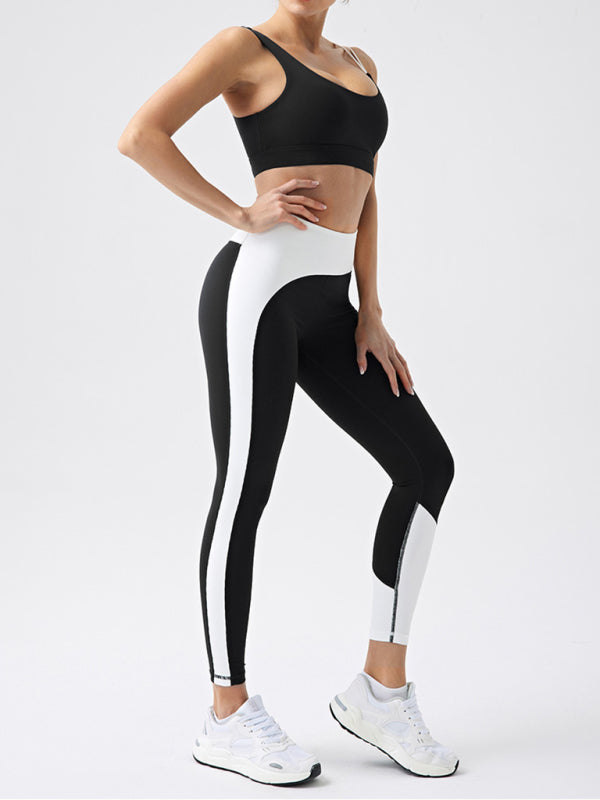 🔥 Eco-Friendly Contrast Color Yoga Leggings – Move in Style! 🔥