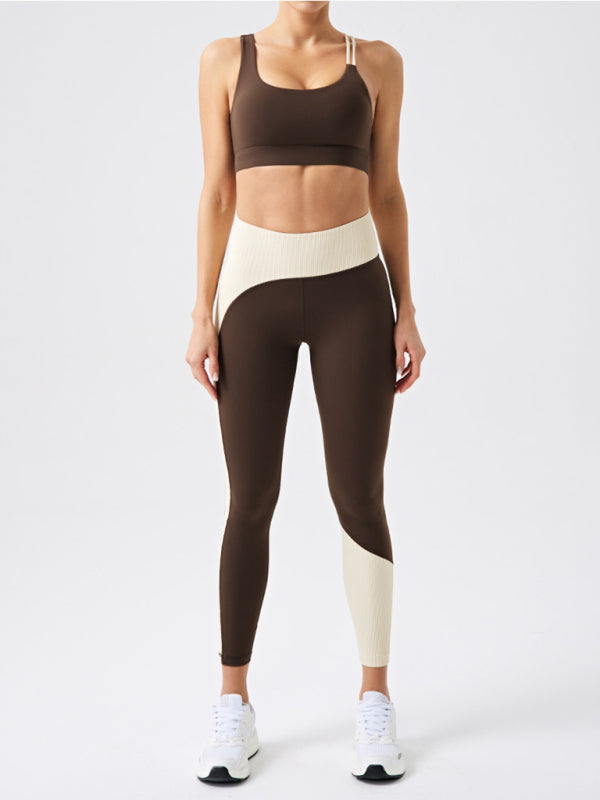 🔥 Eco-Friendly Contrast Color Yoga Leggings – Move in Style! 🔥