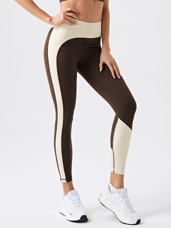 🔥 Eco-Friendly Contrast Color Yoga Leggings – Move in Style! 🔥