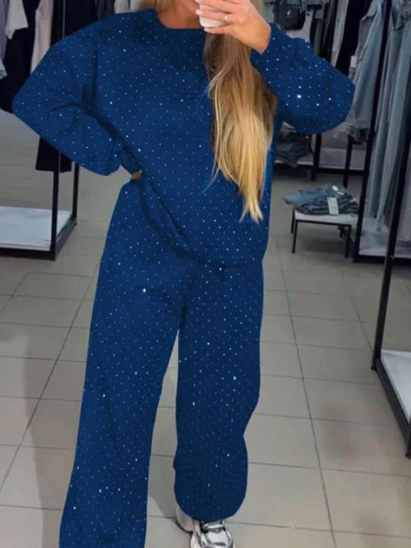 Chic & Sparkly 2-Piece Lounge Set – Comfy, Stylish & Trendy