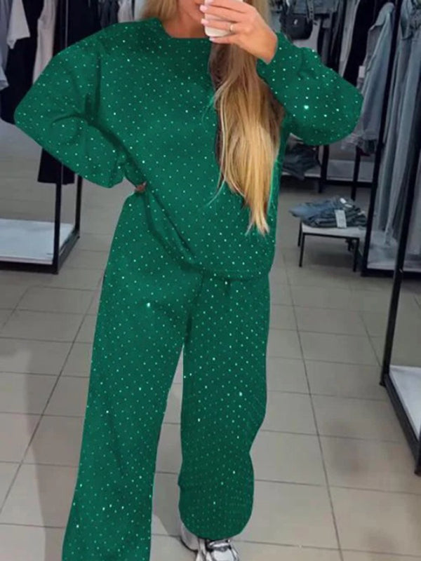 Chic & Sparkly 2-Piece Lounge Set – Comfy, Stylish & Trendy