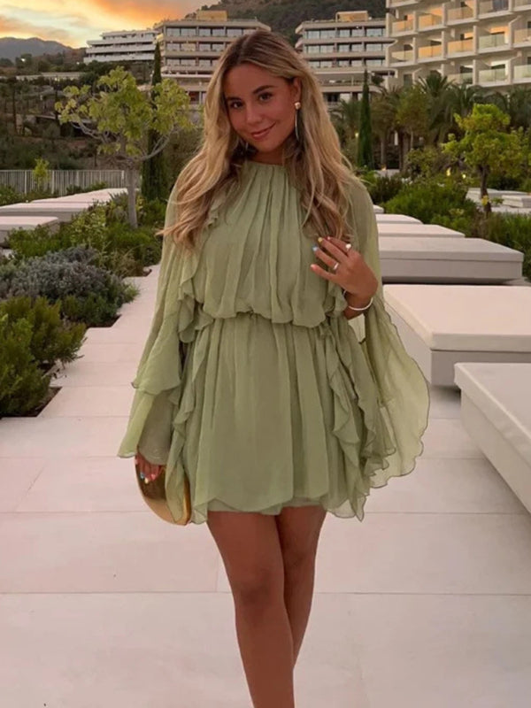 Chic Layered Ruffle Dress – Flowy, Stylish & Perfect for Spring