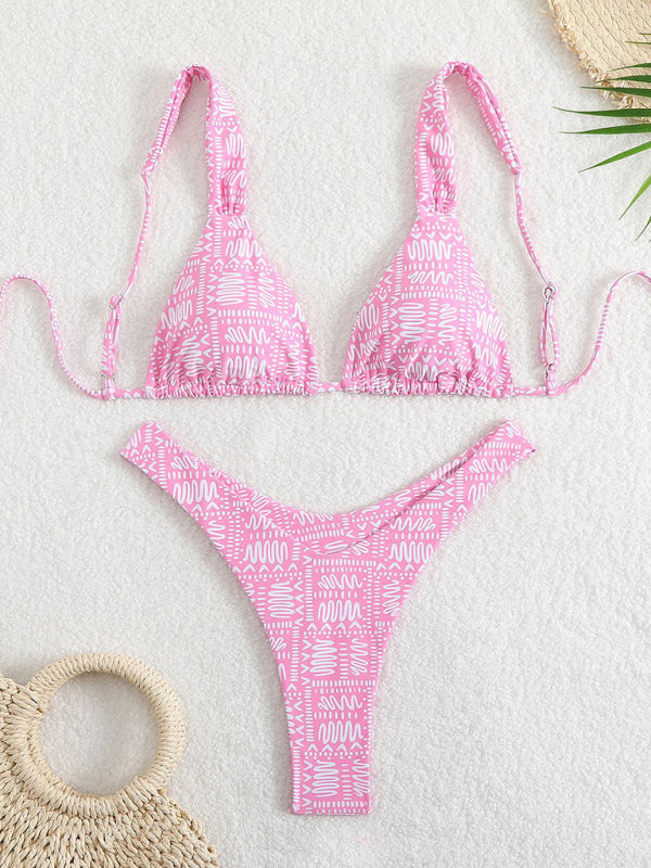Trendy Printed Bikini Set – stylish, Stretchy & Perfect for Summer