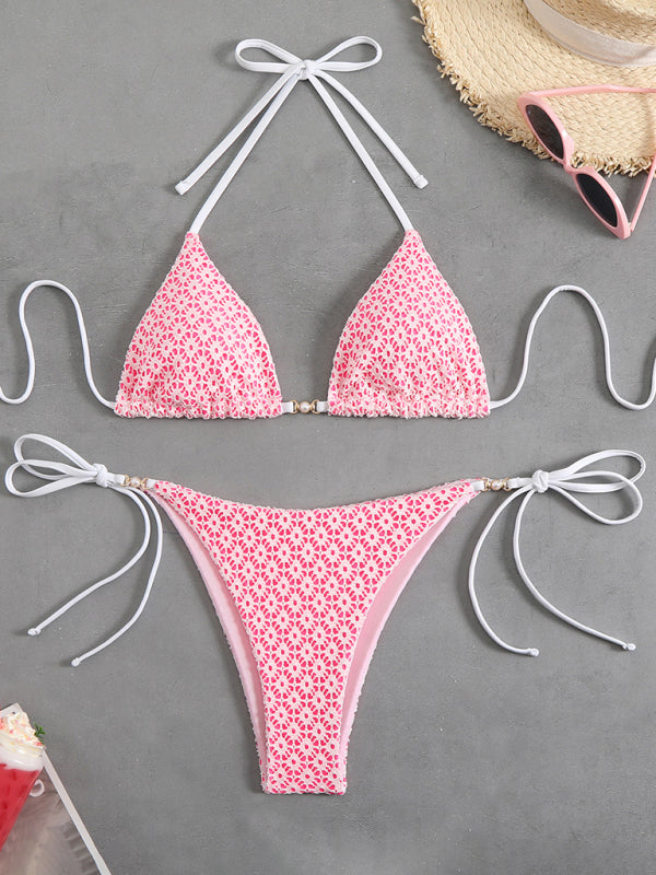 Floral Bikini Set – stylish High Stretch Swimwear for Summer