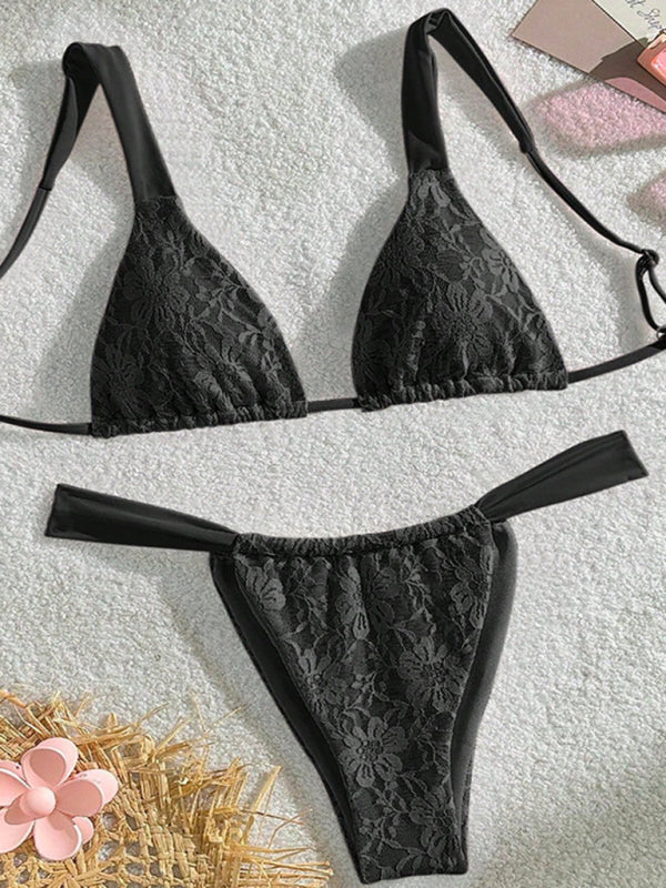 stylish Lace Bikini – Flattering Swimwear for Summer Beach Vibes