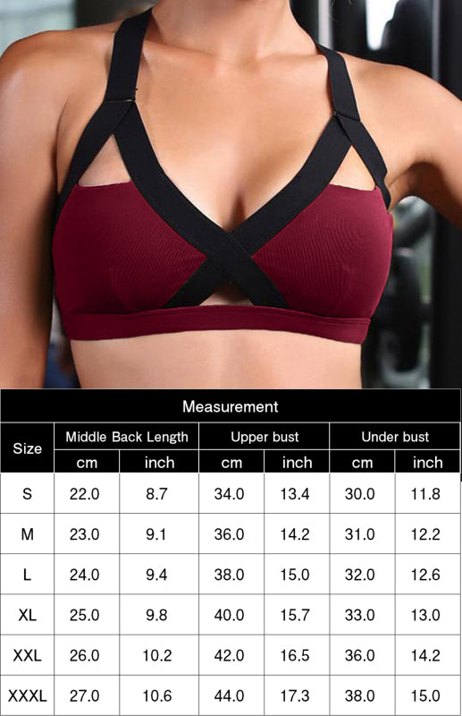 🔥 Color Contrast Cross-Back Sports Bra – Sexy, Supportive & Sweat-Proof 💦