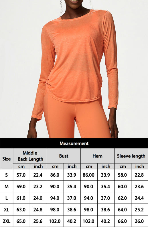 🔥 Women's Quick-Dry Long Sleeve Yoga Top – Breathable, Chic & Comfy Activewear 🔥