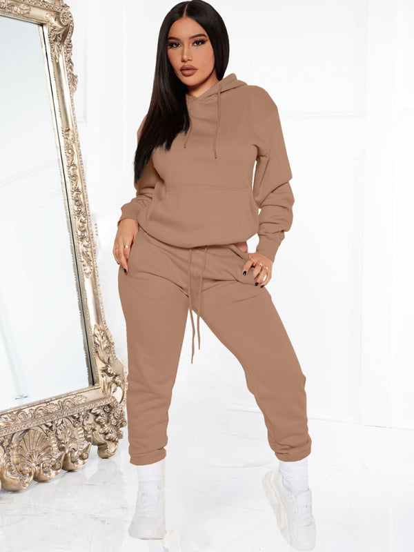 Cozy Chic Hooded Sweatsuit Set – Trendy & Comfy Loungewear for Any Season
